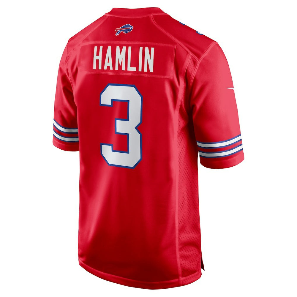 Damar Hamlin Buffalo Bills Alternate Game Jersey - Red Jerseys
