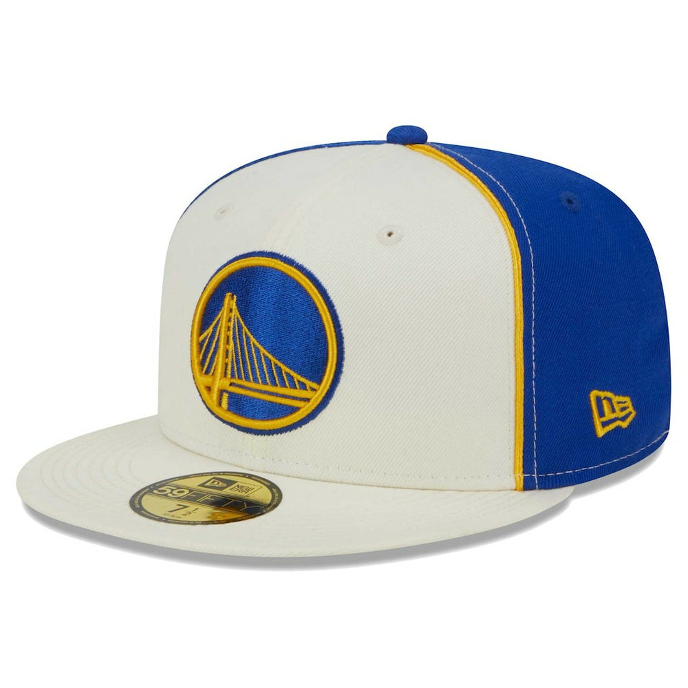 Golden State Warriors Piped Pop Panel 59FIFTY Fitted Hat Cream - New Era