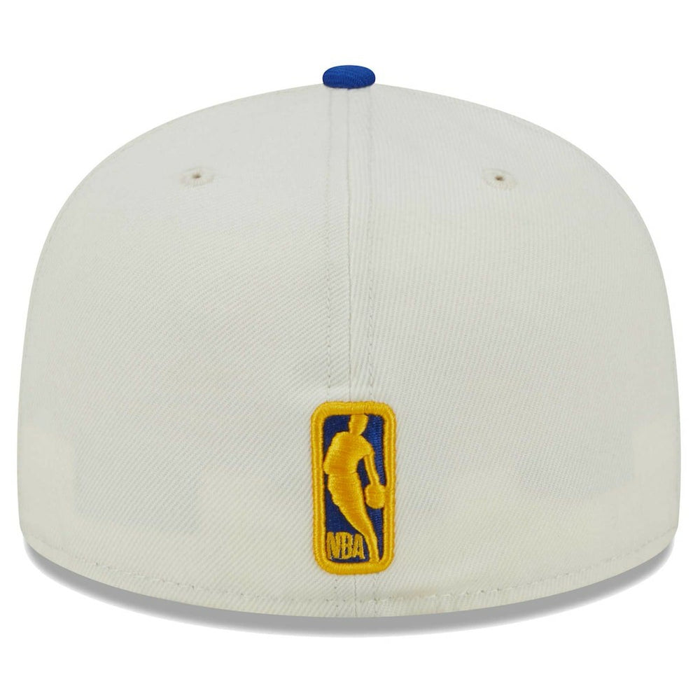 Golden State Warriors Piped Pop Panel 59FIFTY Fitted Hat Cream - New Era