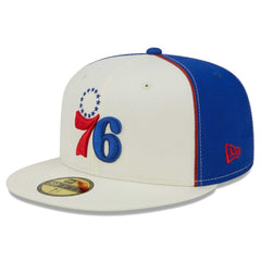 Philadelphia 76ers Piped Pop Panel 59FIFTY Fitted Hat Cream - New Era
