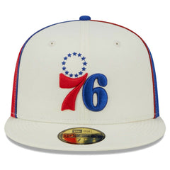 Philadelphia 76ers Piped Pop Panel 59FIFTY Fitted Hat Cream - New Era