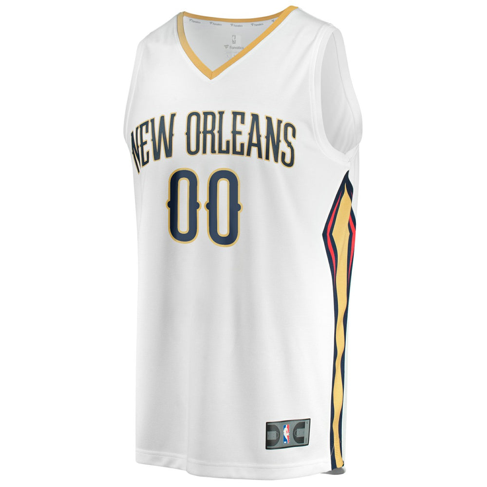 New Orleans Pelicans Youth Fast Break Replica Custom Jersey Association Edition White - Fanatics