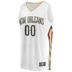 New Orleans Pelicans Youth Fast Break Replica Custom Jersey Association Edition White - Fanatics