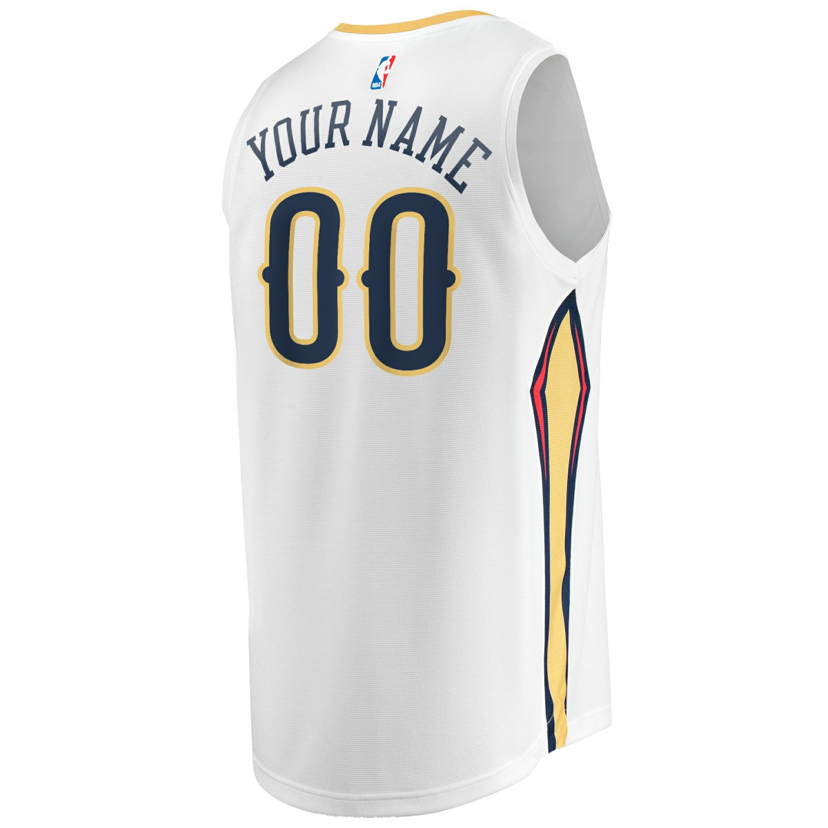 New Orleans Pelicans Youth Fast Break Replica Custom Jersey Association Edition White - Fanatics