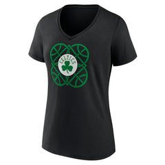 Boston Celtics Women's Team Pride V-Neck T-Shirt Black