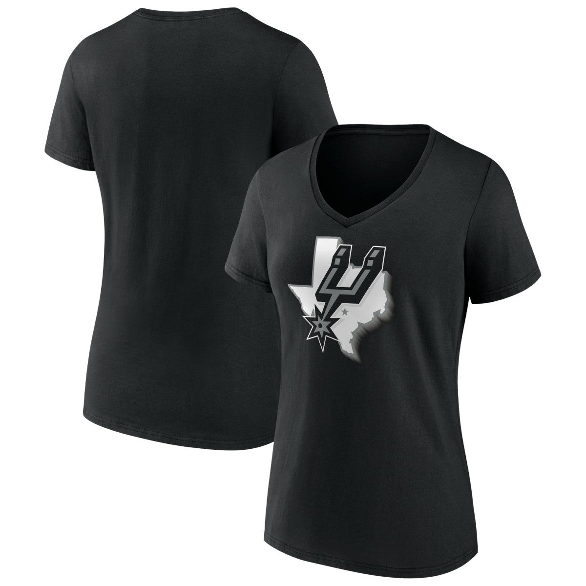 San Antonio Spurs Women's Team Pride V-Neck T-Shirt Black outlet