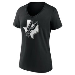 San Antonio Spurs Women's Team Pride V-Neck T-Shirt Black outlet