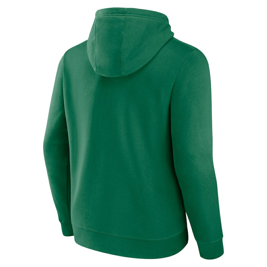 Boston Celtics Announcer Pullover Hoodie Kelly Green