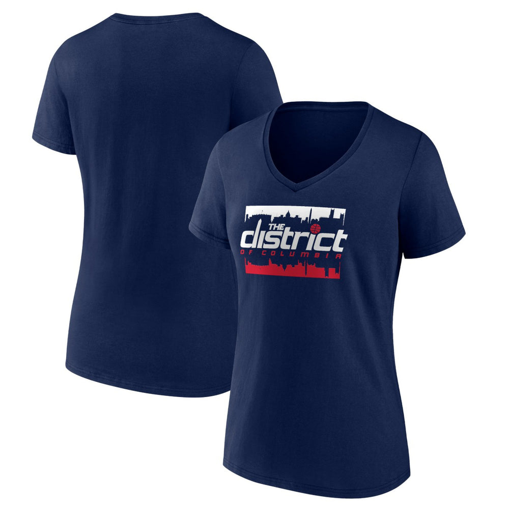 Washington Wizards Women's Timeout V-Neck T-Shirt Navy outlet