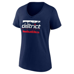 Washington Wizards Women's Timeout V-Neck T-Shirt Navy outlet