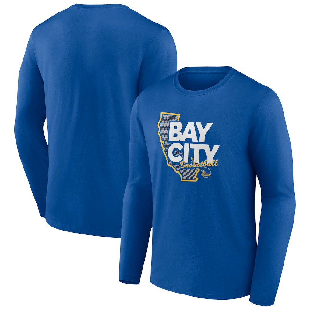 Golden State Warriors Huddle Long Sleeve T-Shirt Royal