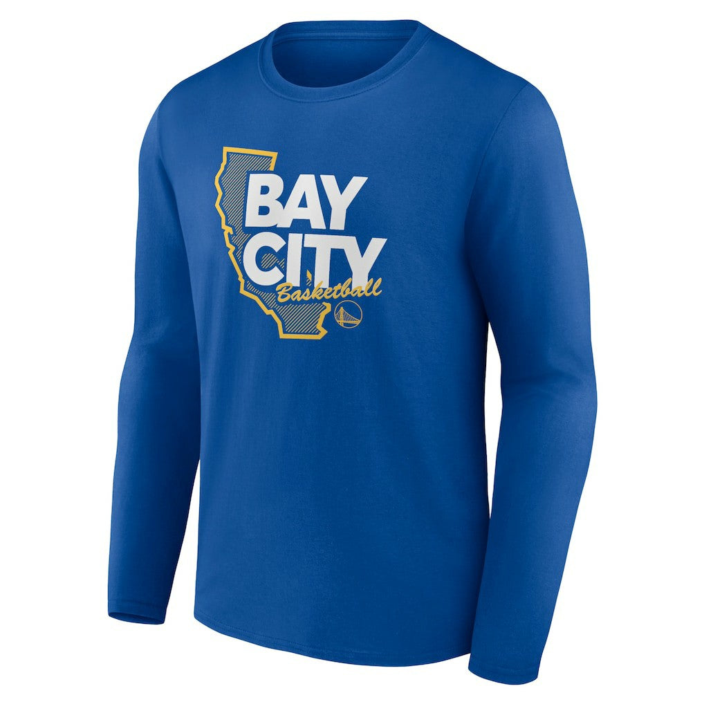 Golden State Warriors Huddle Long Sleeve T-Shirt Royal