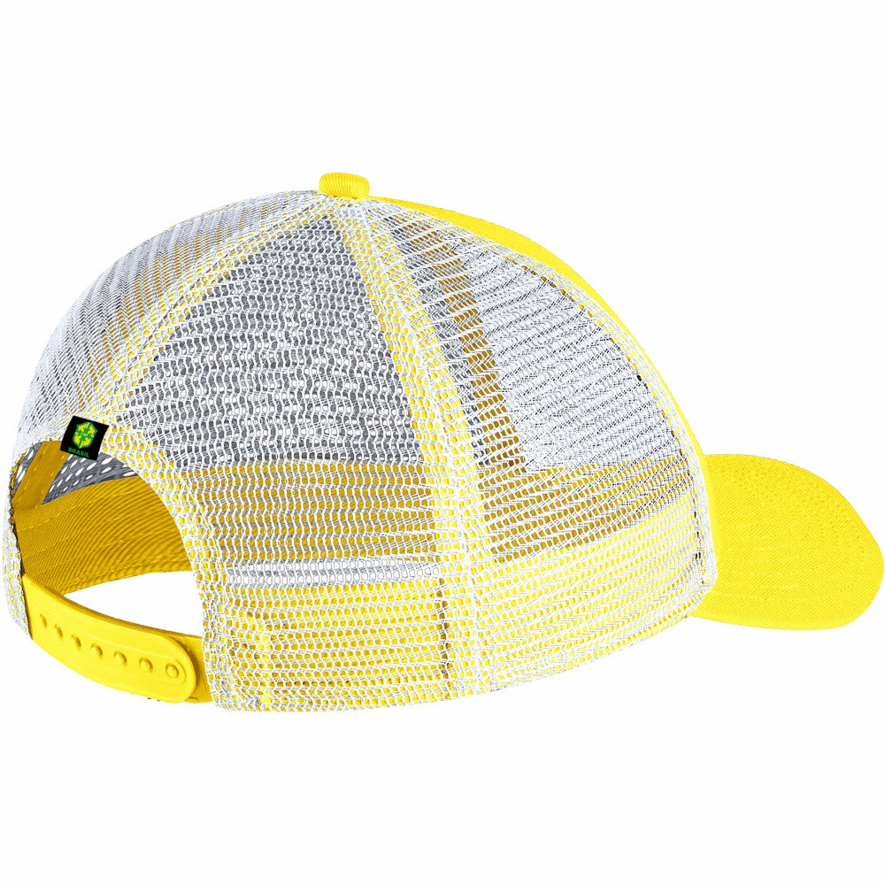 Brazil National Team Classic99 Trucker Snapback Hat Yellow - Nike cheap