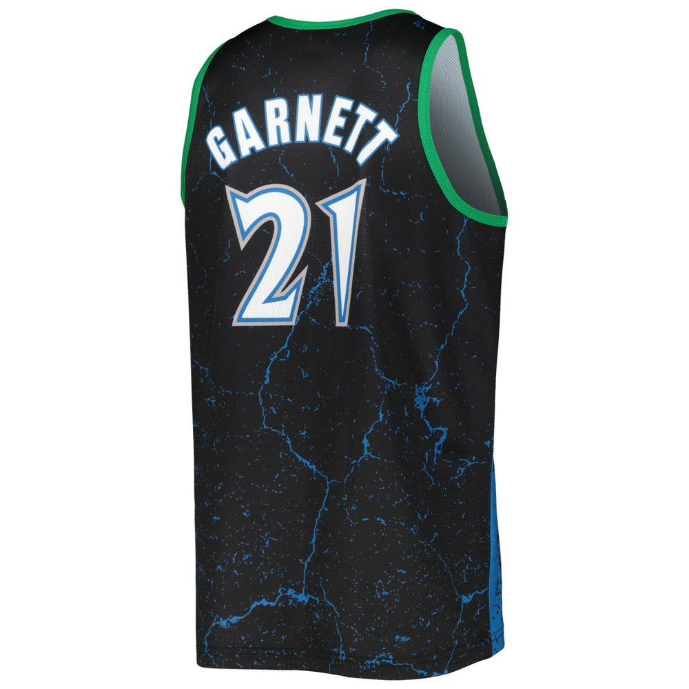 Kevin Garnett Minnesota Timberwolves 2003-04 Hardwood Classics Player Burst Tank Top Black - Mitchell & Ness