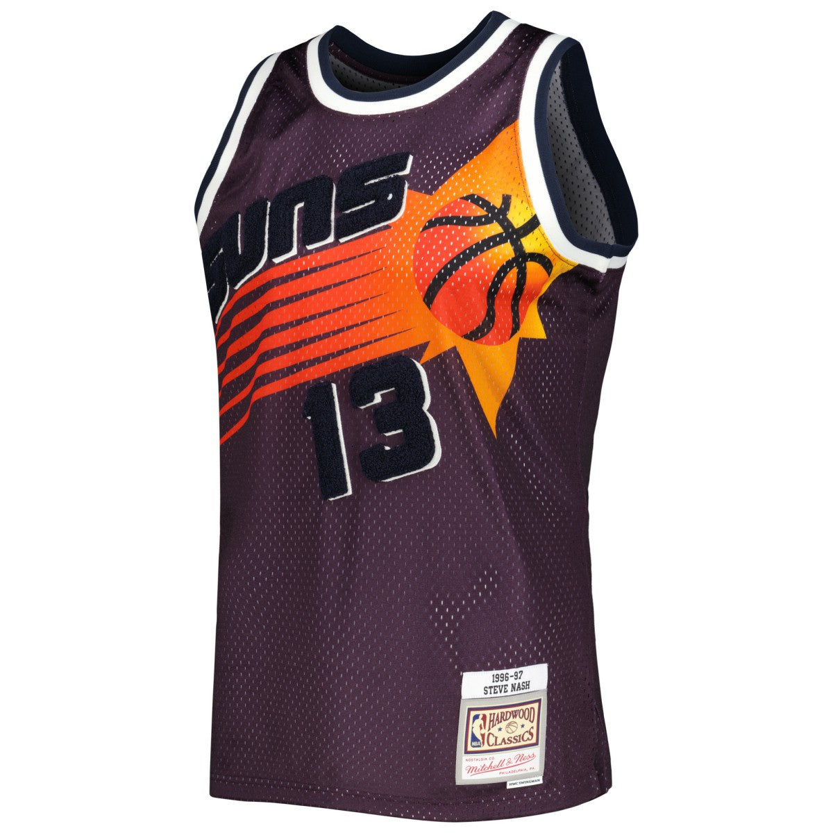 Steve Nash Phoenix Suns 1996/97 Hardwood Classics Off-Court Swingman Jersey Purple - Mitchell & Ness