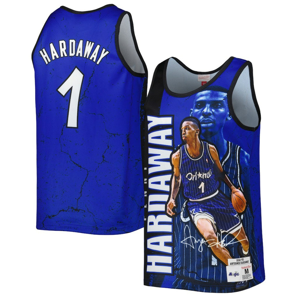 Penny Hardaway Orlando Magic 1994-95 Hardwood Classics Player Burst Tank Top Blue - Mitchell & Ness outlet