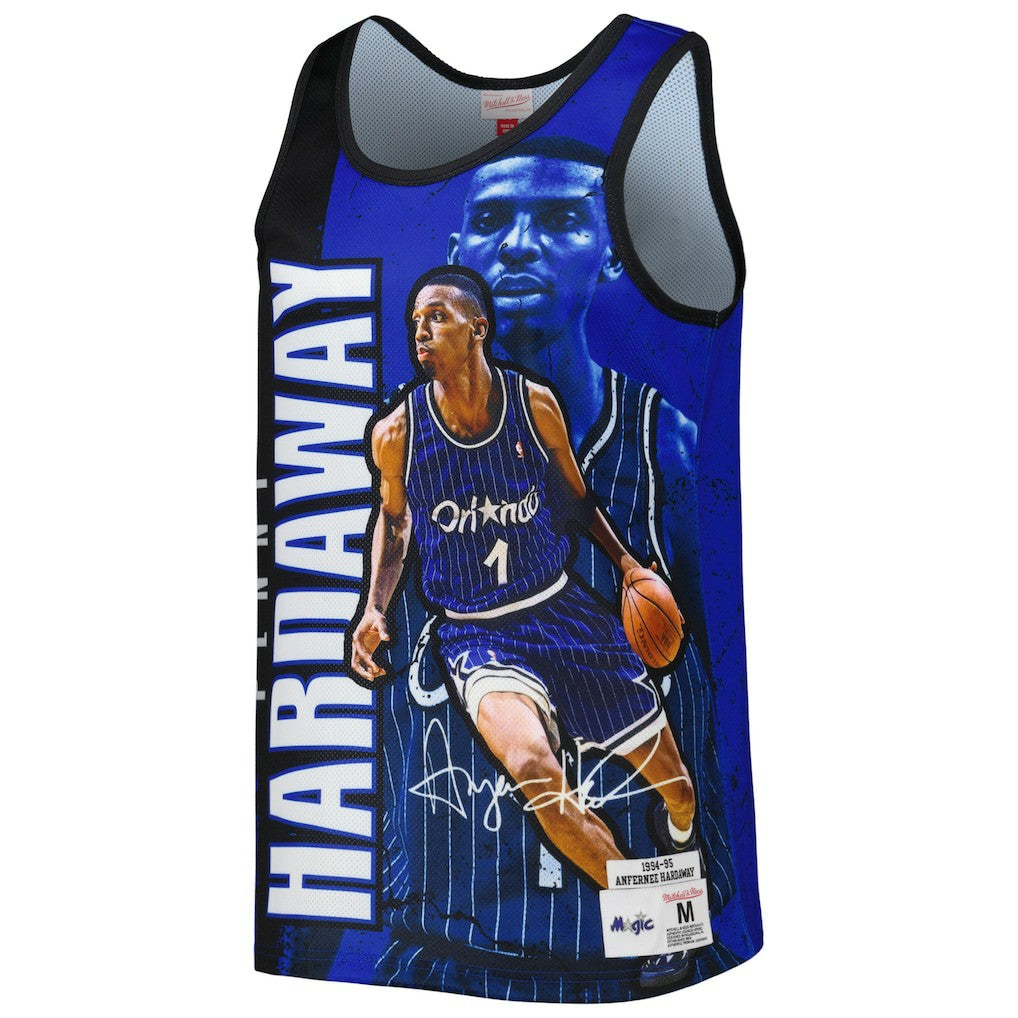 Penny Hardaway Orlando Magic 1994-95 Hardwood Classics Player Burst Tank Top Blue - Mitchell & Ness outlet