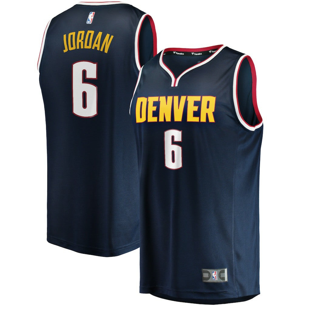 DeAndre Jordan Denver Nuggets Youth Fast Break Player Jersey Icon Editi- Navy - Fanatics