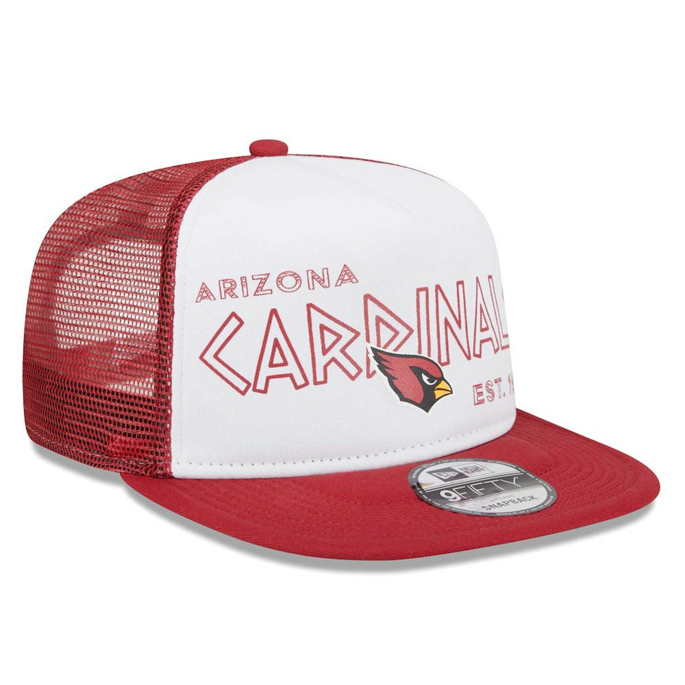 Arizona Cardinals New Era Banger 9FIFTY Trucker Snapback Hat - White/Cardinal Hats