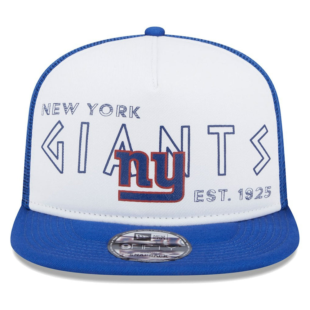 New York Giants New Era Banger 9FIFTY Trucker Snapback Hat - White/Royal Hats