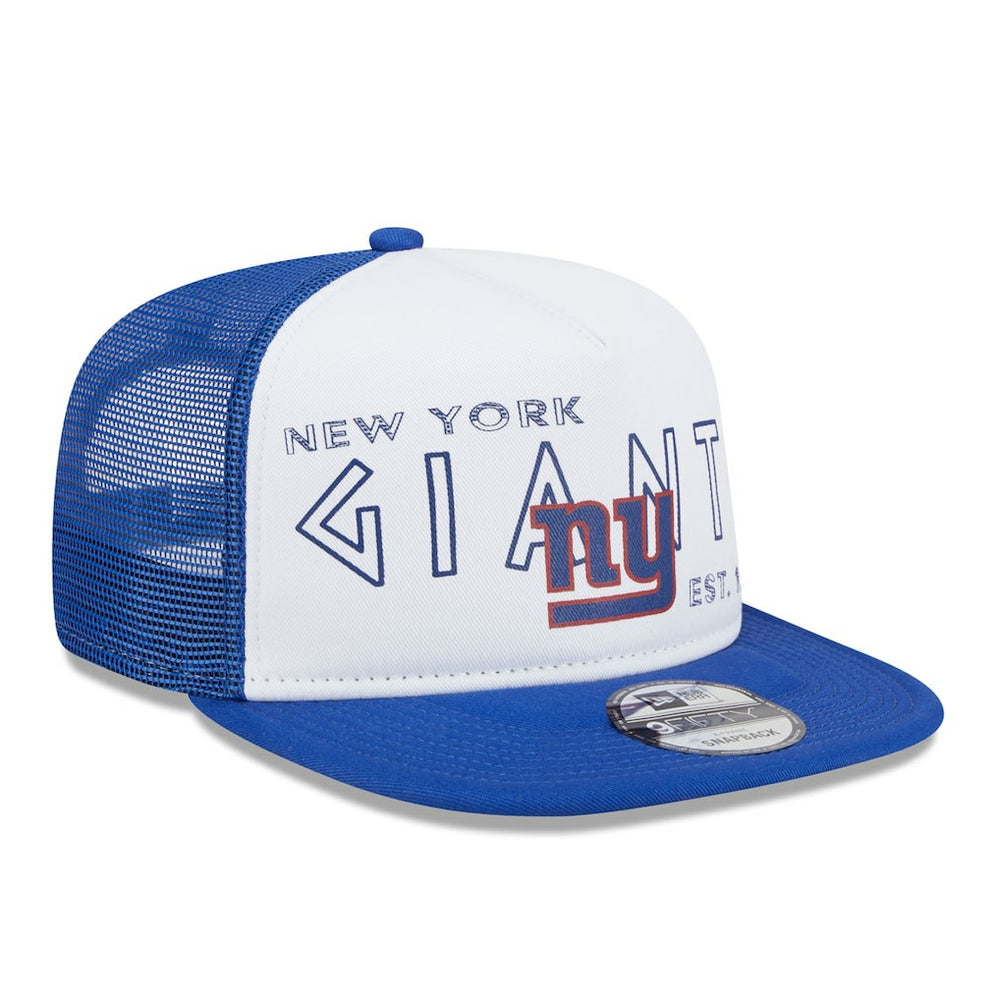New York Giants New Era Banger 9FIFTY Trucker Snapback Hat - White/Royal Hats