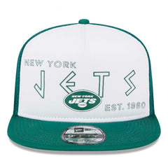 New York Jets New Era Banger 9FIFTY Trucker Snapback Hat - White/Green Hats