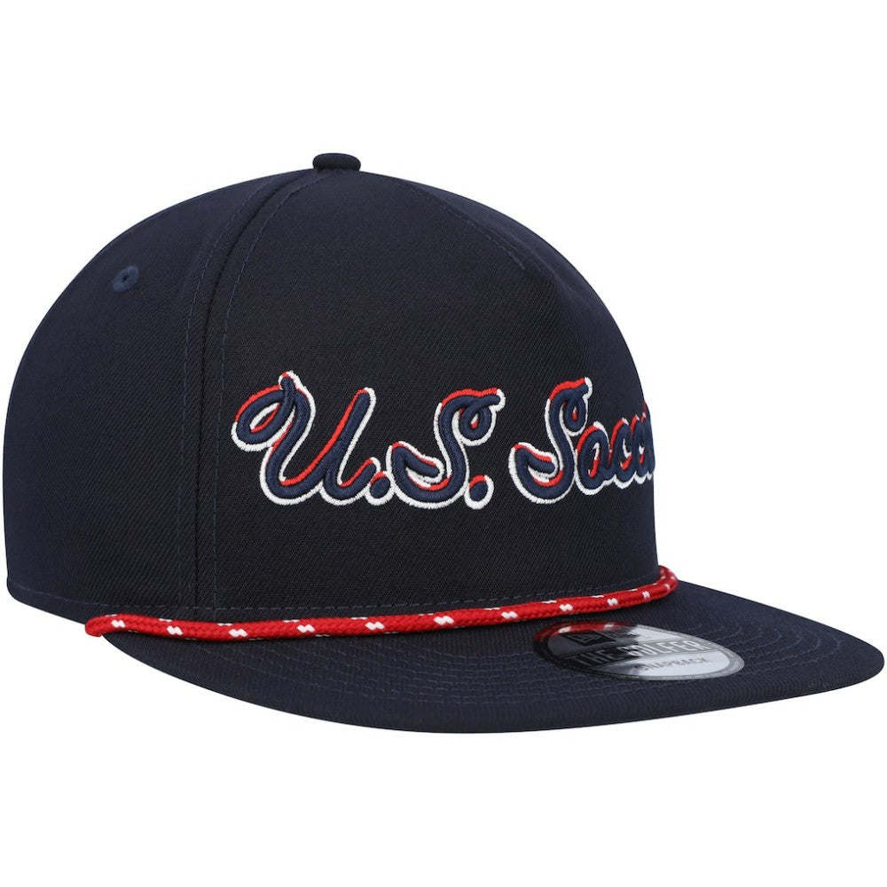 USMNT New Era Script Golfer Adjustable Hat Navy - New Era outlet