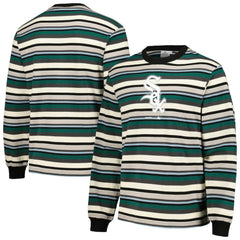 Chicago White Sox PLEASURES Ballpark Long Sleeve T-Shirt - Cream/Green T-shirts