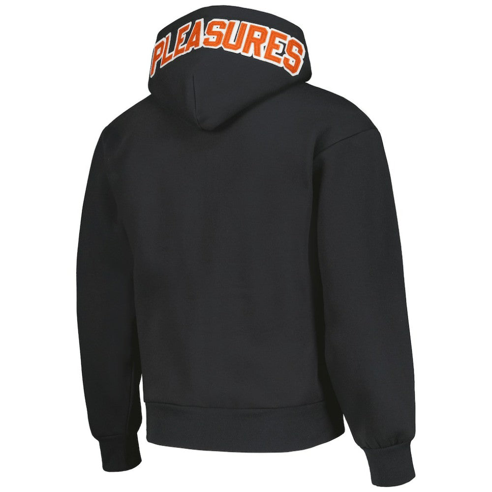 Baltimore Orioles PLEASURES Opening Day Full-Zip Hoodie - Black Hoodies