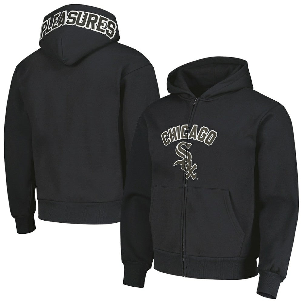 Chicago White Sox PLEASURES Opening Day Full-Zip Hoodie - Black Hoodies