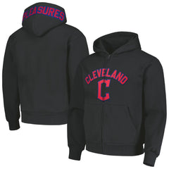 Cleveland Guardians PLEASURES Opening Day Full-Zip Hoodie - Black Hoodies