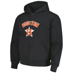 Houston Astros PLEASURES Opening Day Full-Zip Hoodie - Black Hoodies