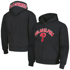 Philadelphia Phillies PLEASURES Opening Day Full-Zip Hoodie - Black Hoodies