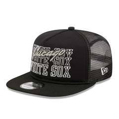 Chicago White Sox New Era  Street Team A-Frame Trucker 9FIFTY Snapback Hat - Black Hats