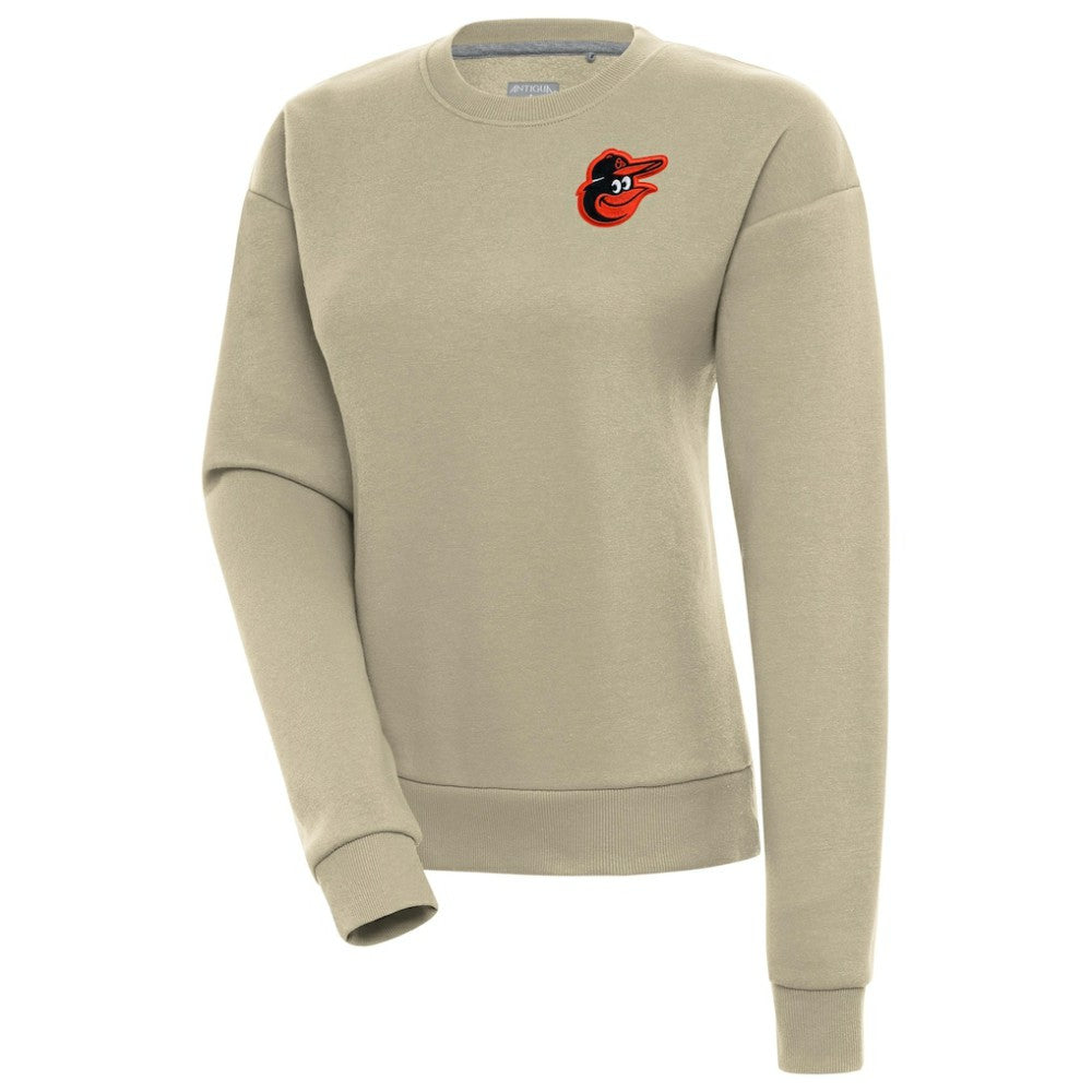 Baltimore Orioles Antigua Women's Victory Pullover Sweatshirt - Khaki Pullover