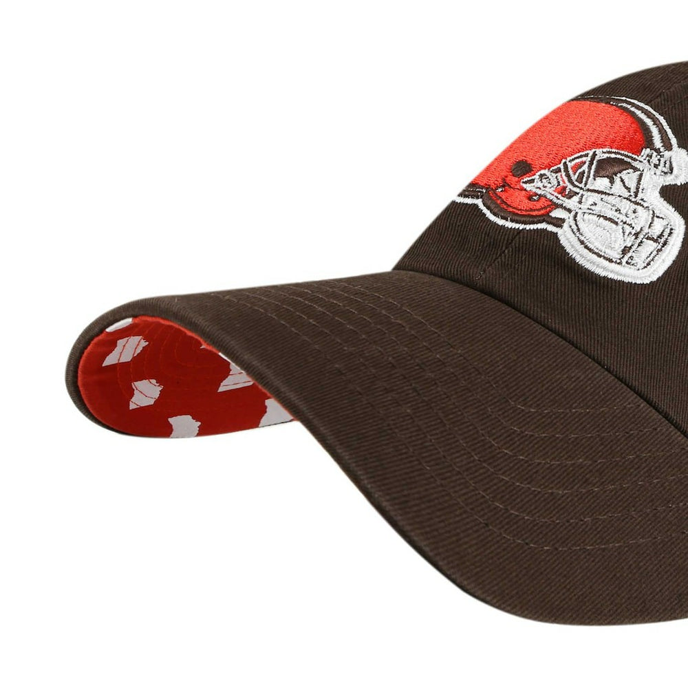 Cleveland Browns '47 Women's Confetti Icon Clean Up Adjustable Hat - Brown Hats