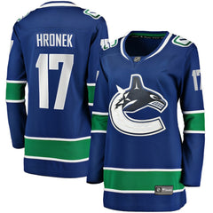 Filip Hronek Vancouver Canucks Women's Fanatics Home Breakaway Jersey - Blue | US 200037552