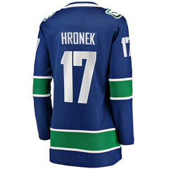 Filip Hronek Vancouver Canucks Women's Fanatics Home Breakaway Jersey - Blue | US 200037552