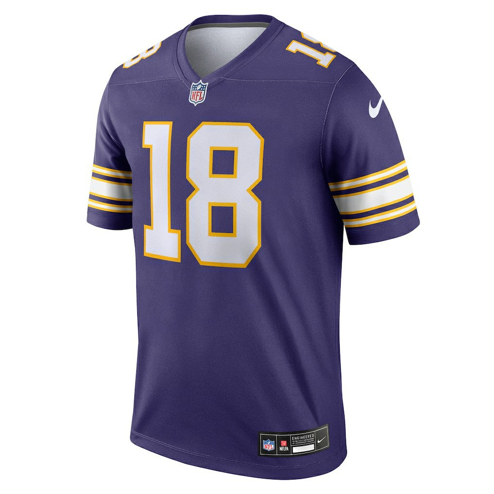 Justin Jefferson Minnesota Vikings Legend Player Performance Top - Purple Tops