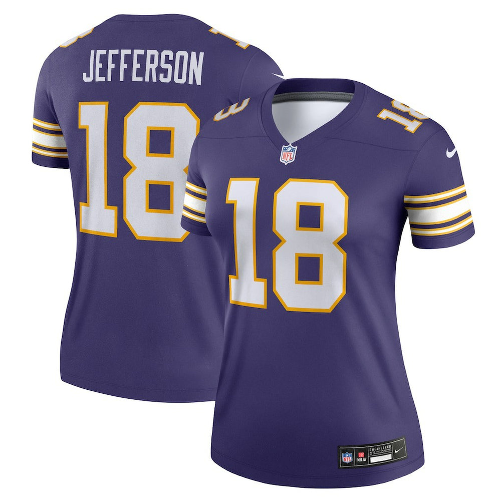 Justin Jefferson Minnesota Vikings Women's Alternate Legend Player Performance Top - Purple Tops