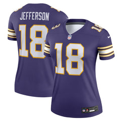 Justin Jefferson Minnesota Vikings Women's Alternate Legend Player Performance Top - Purple Tops