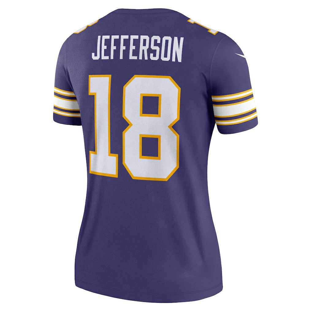 Justin Jefferson Minnesota Vikings Women's Alternate Legend Player Performance Top - Purple Tops