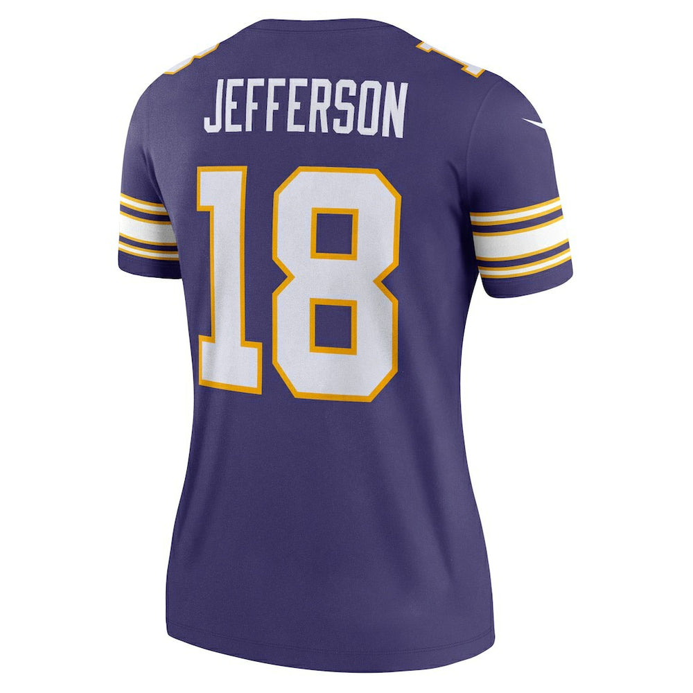 Justin Jefferson Minnesota Vikings Women's Alternate Legend Player Performance Top - Purple Tops