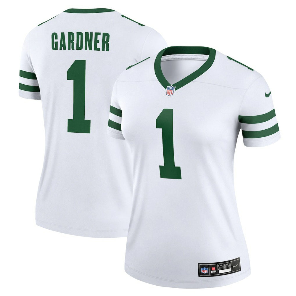 Ahmad Sauce Gardner New York Jets Women's Legend Player Performance Top - Legacy White Tops