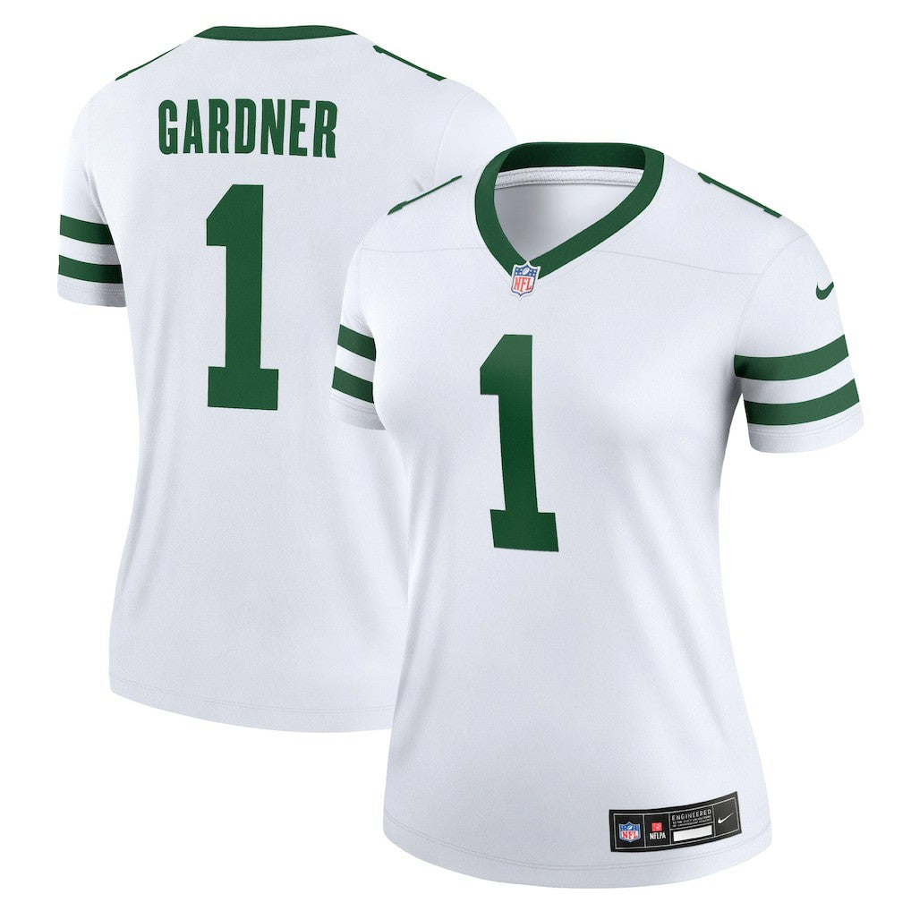 Ahmad Sauce Gardner New York Jets Women's Legend Player Performance Top - Legacy White Tops