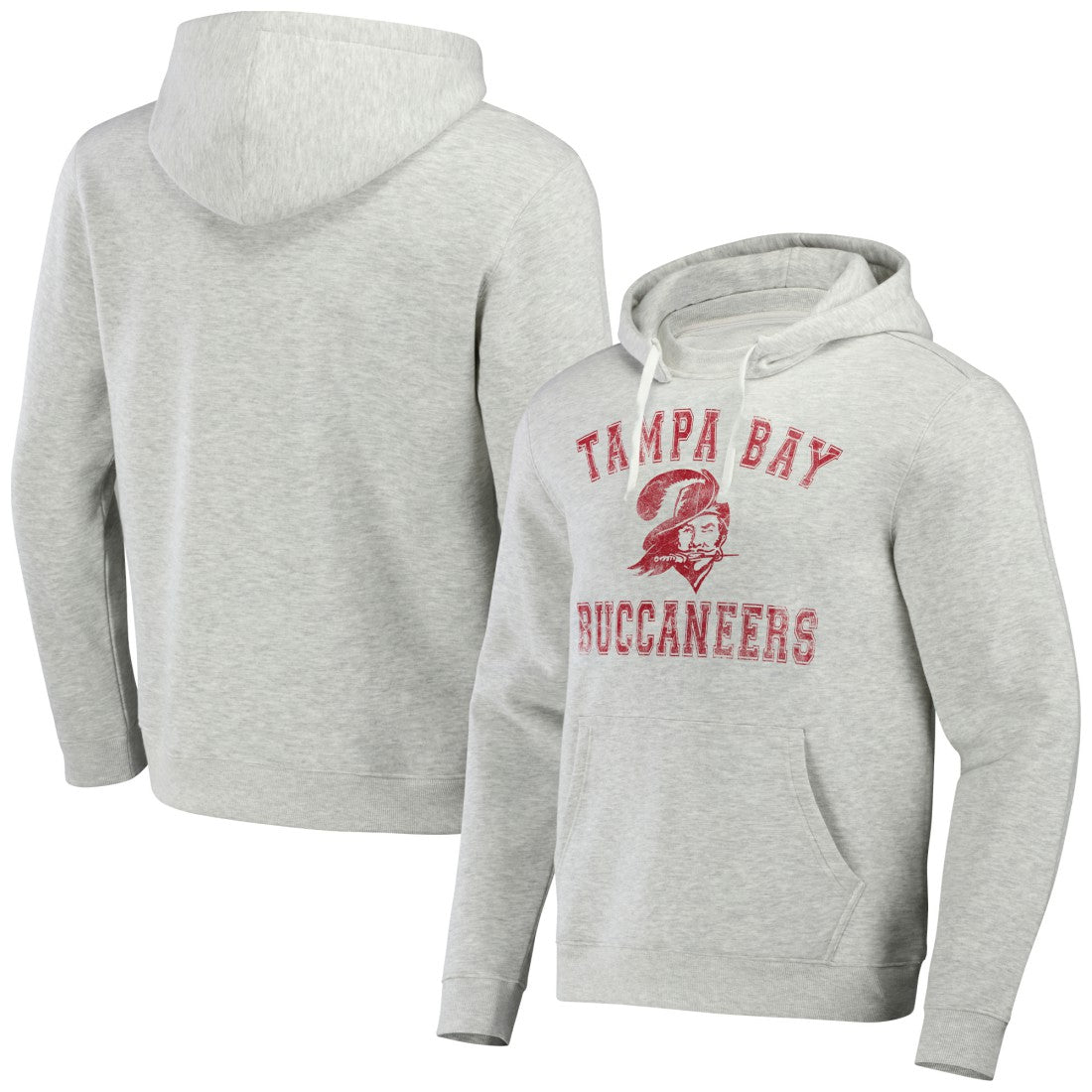 Tampa Bay Buccaneers NFL x Darius Rucker Collection Coaches Pullover Hoodie - Heather Gray Hoodies