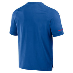 Buffalo Bills NFL x Darius Rucker Collection Washed Raglan Henley T-Shirt - Royal T-shirts