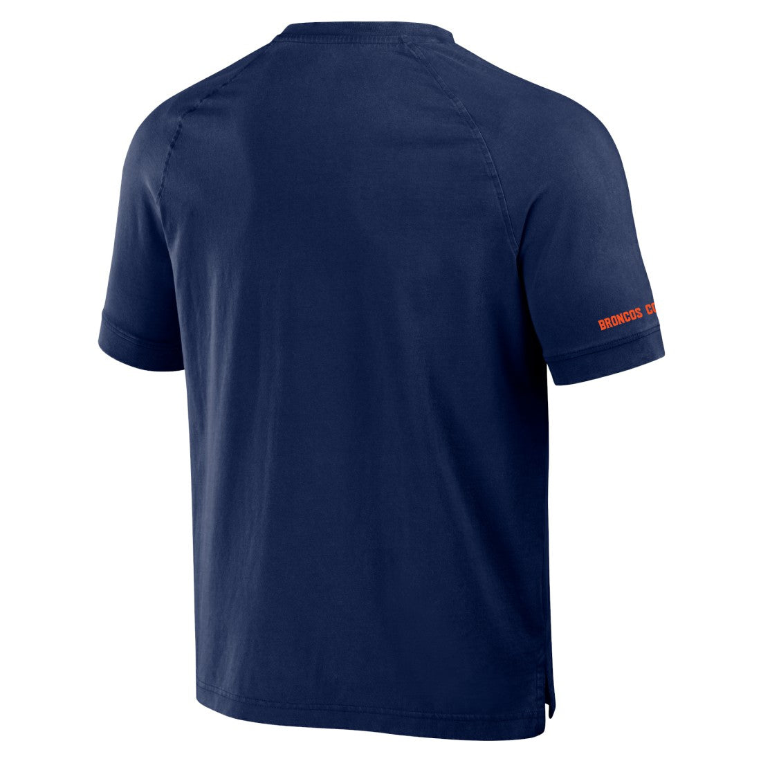 Denver Broncos NFL x Darius Rucker Collection Washed Raglan Henley T-Shirt - Navy T-shirts