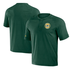 Green Bay Packers NFL x Darius Rucker Collection Washed Raglan Henley T-Shirt - Green T-shirts
