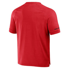 Kansas City Chiefs NFL x Darius Rucker Collection Washed Raglan Henley T-Shirt - Red T-shirts
